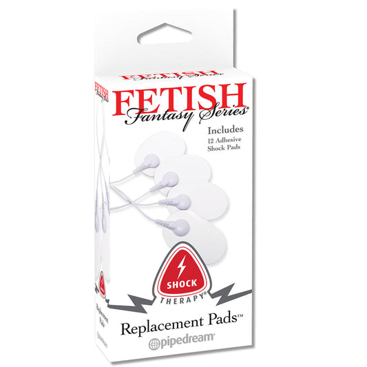 Pipedream Fetish Fantasy Series Shock Therapy Replacement Pads 12-Pack - Red Garter