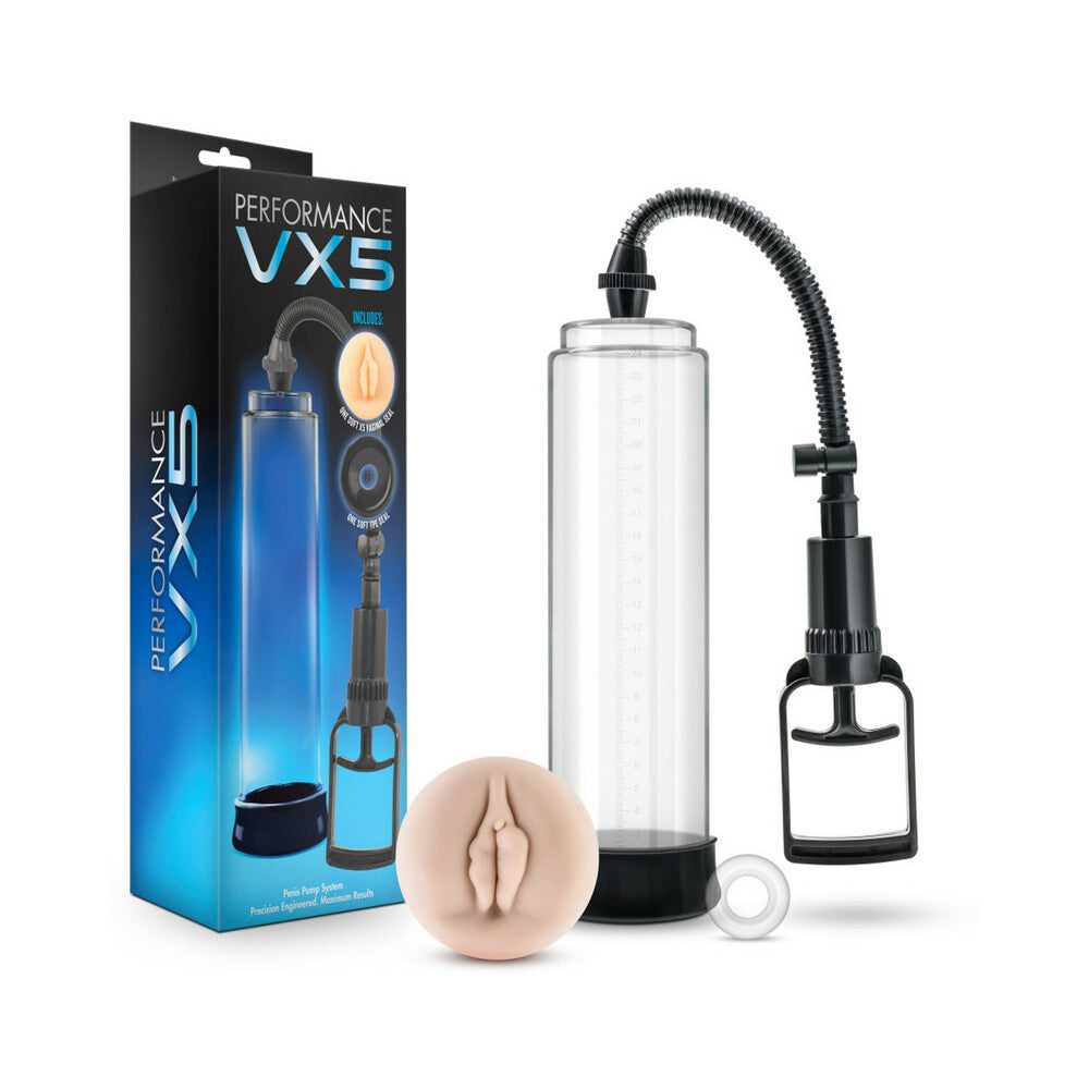 Performance VX5 Male Enhancement Pump System clear - Red Garter