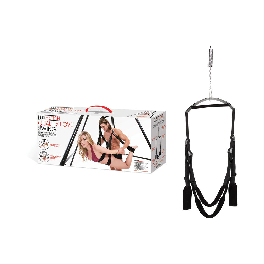 Lux Fetish Fantasy Swing Black - Red Garter