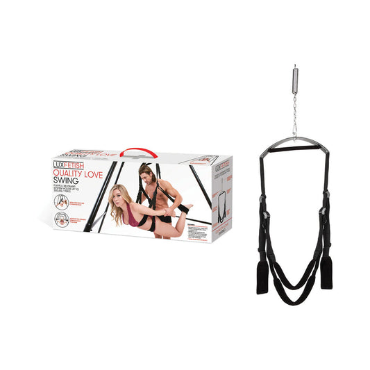 Lux Fetish Fantasy Swing Black - Red Garter