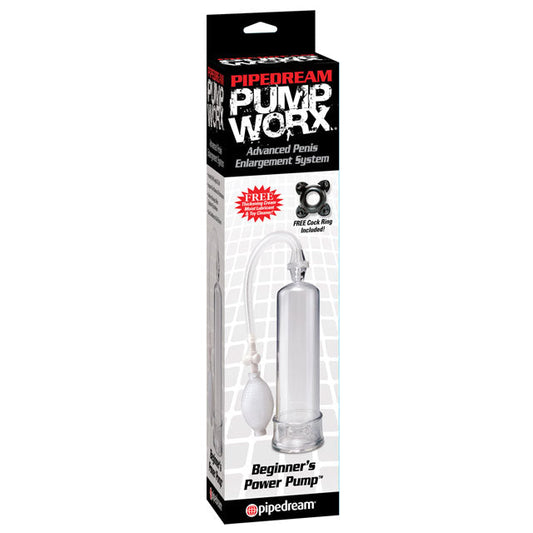 Pipedream Pump Worx Beginner''s Power Pump Clear - Red Garter