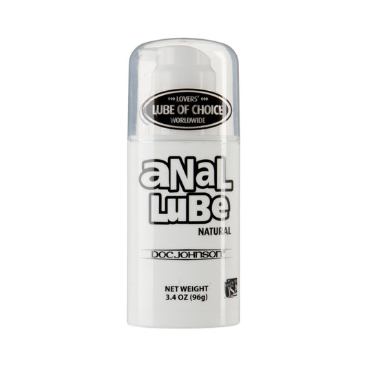 Anal Lube Natural 3.4oz Mega Pump - Red Garter