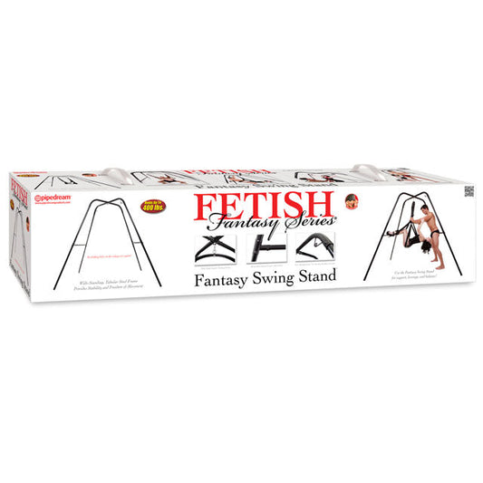 Pipedream Fetish Fantasy Series Fantasy Swing Stand Black - Red Garter