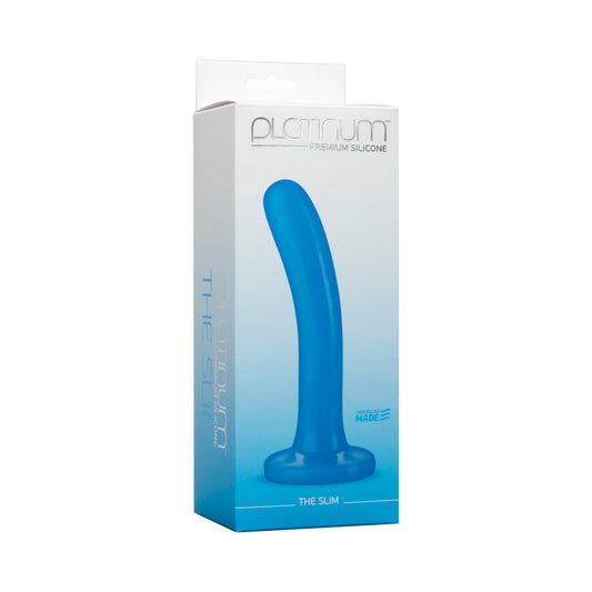 Platinum Premium Silicone - The Slim Blue - Red Garter