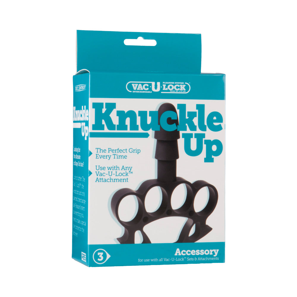 Vac-U-Lock - Knuckle Up Black - Red Garter