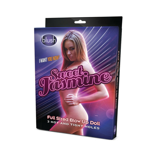 Blush X5 Men Sweet Jasmine Sex Doll Inflatable Beige - Red Garter