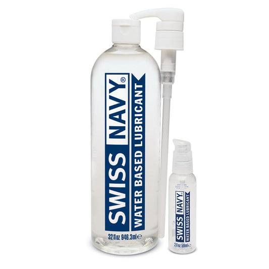 Swiss Navy Water Based Lubricant 32 oz. - Red Garter
