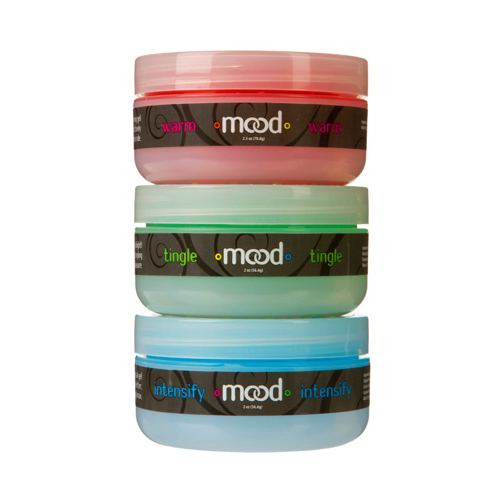 Mood - Arousal Gels - 3 Pack - Tingle, Warm, and Intensify - Red Garter