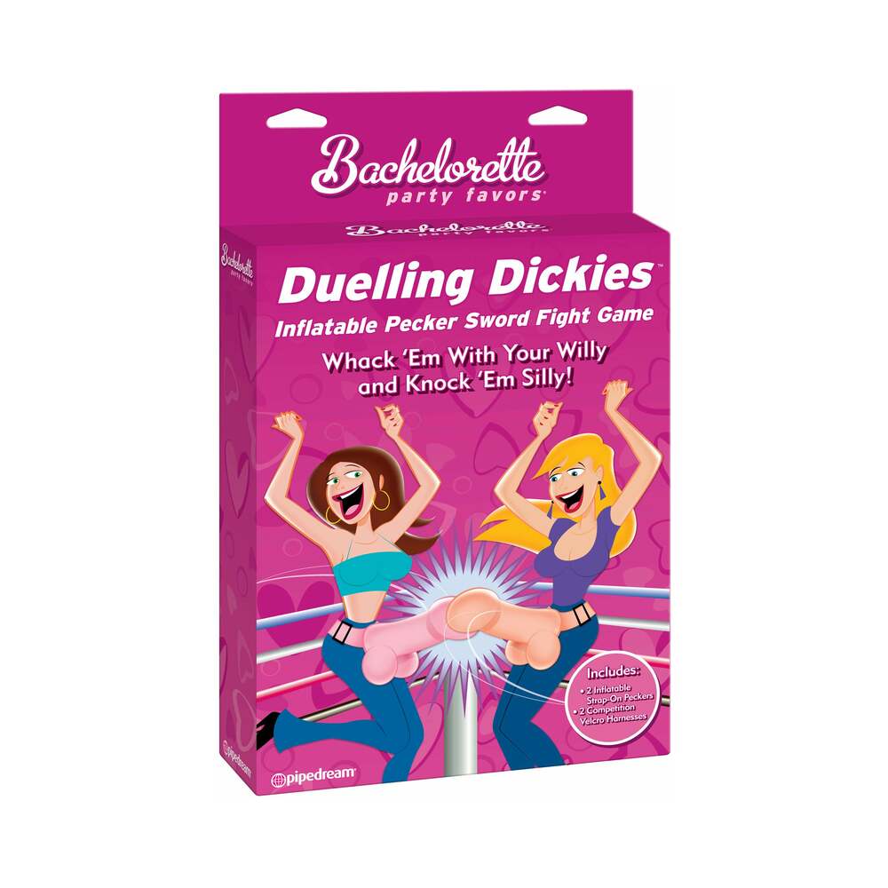 Pipedream Bachelorette Party Favors Dueling Dickies Inflatable Pecker Sword Fight Game - Red Garter