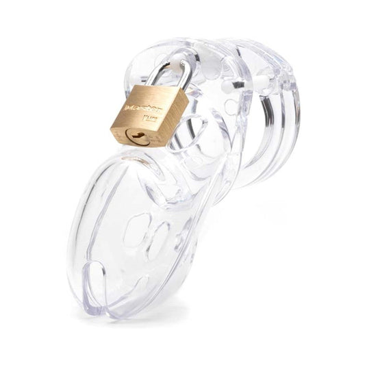 CB-3000 Clear Male Chastity - Red Garter