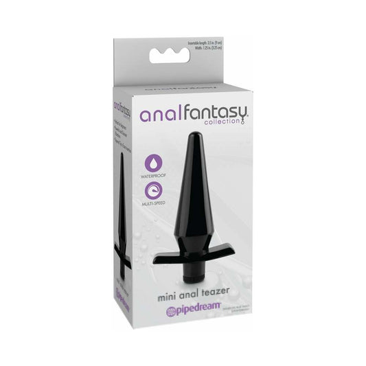 Pipedream Anal Fantasy Collection Vibrating Mini Anal Teazer Black - Red Garter