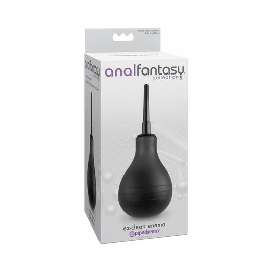 Pipedream Anal Fantasy Collection EZ-Clean Enema Black - Red Garter