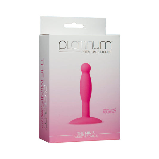 Platinum Premium Silicone - The Minis - Smooth - Small Pink - Red Garter