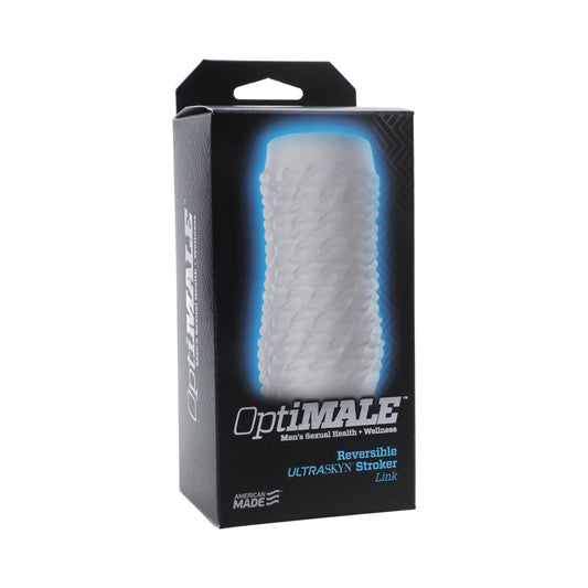 OptiMALE – Reversible UR3 Stroker – Link Clear - Red Garter