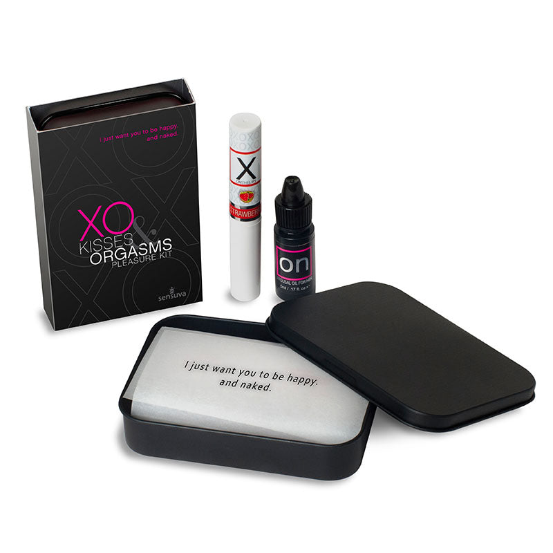 Sensuva XO Kisses & Orgasms Pleasure Kit - Red Garter