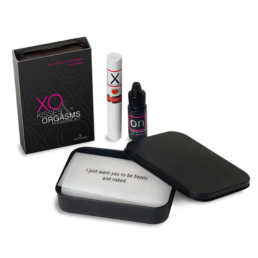 Sensuva XO Kisses & Orgasms Pleasure Kit - Red Garter