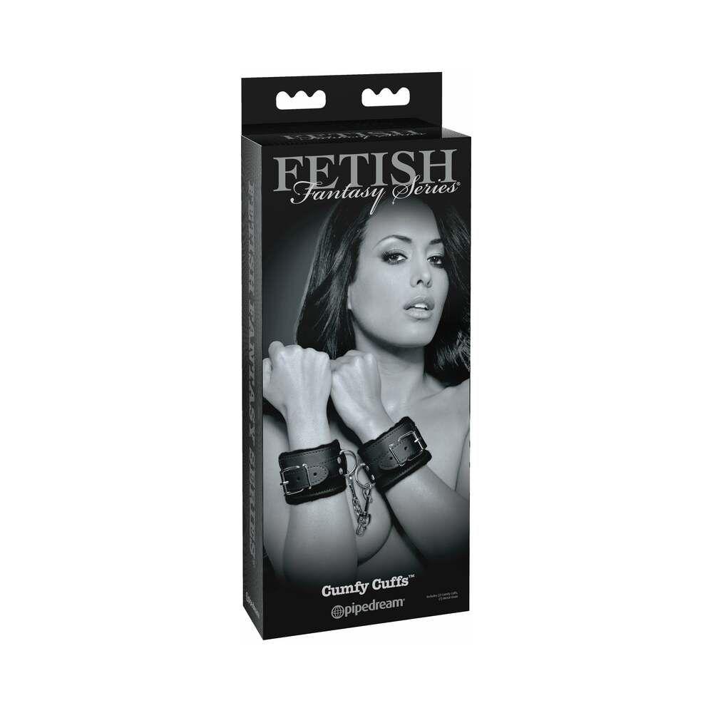 Pipedream Fetish Fantasy Series Limited Edition Adjustable Cumfy Cuffs Black - Red Garter