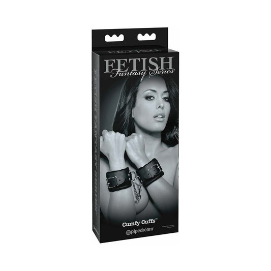 Pipedream Fetish Fantasy Series Limited Edition Adjustable Cumfy Cuffs Black - Red Garter