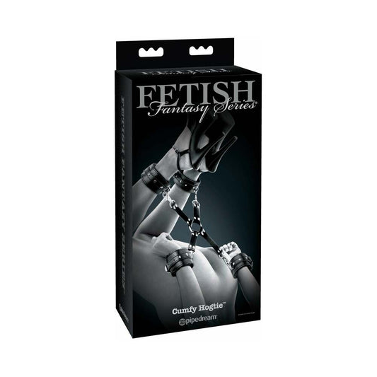 Pipedream Fetish Fantasy Series Limited Edition Adjustable Cumfy Hogtie Black - Red Garter