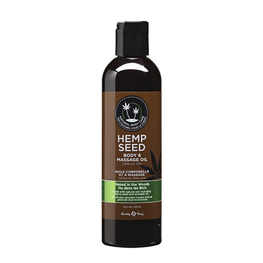 Earthly Body: Massage Oil Naked In The Woods 8oz - Red Garter