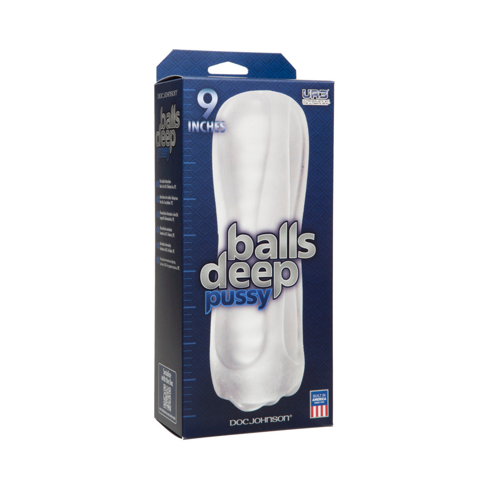 Balls Deep - 9in Stroker - Pussy Frost - Red Garter