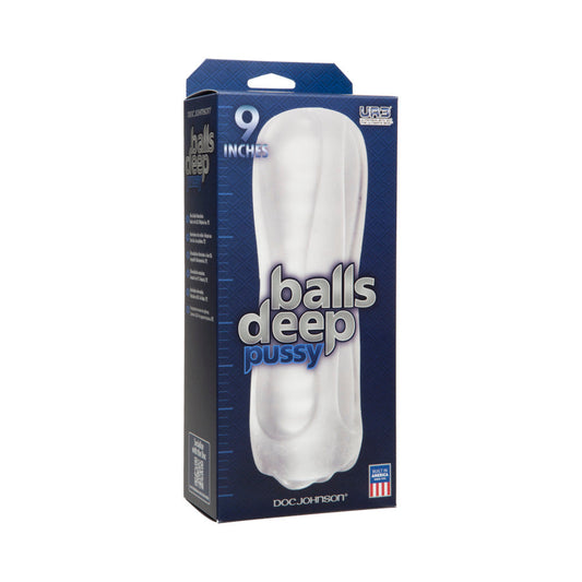 Balls Deep - 9in Stroker - Pussy Frost - Red Garter