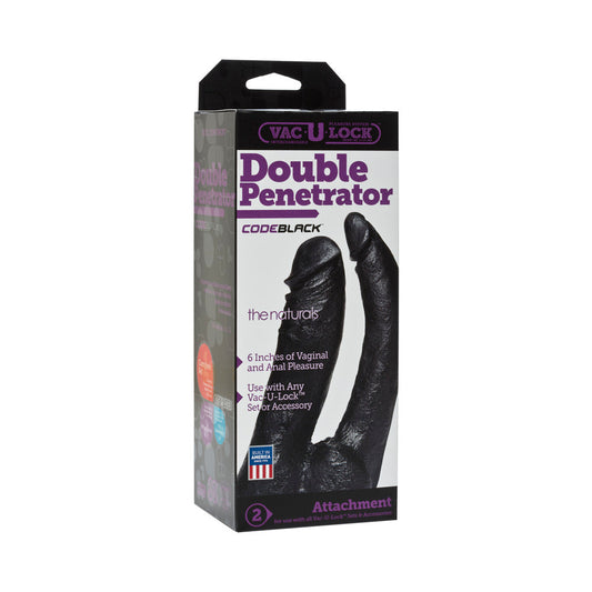 Vac-U-Lock - Double Penetrator - The Naturals CODEBLACK - Red Garter