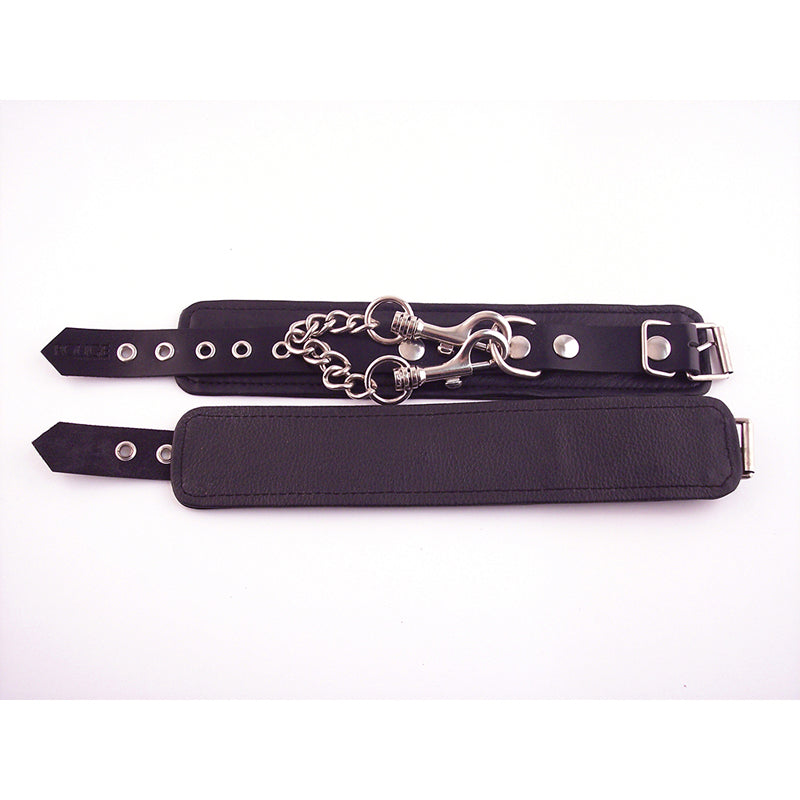 Rouge Wrist Cuffs Black - Red Garter