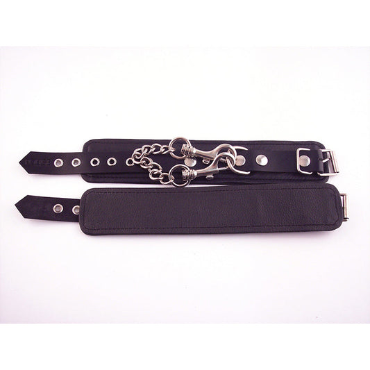 Rouge Wrist Cuffs Black - Red Garter