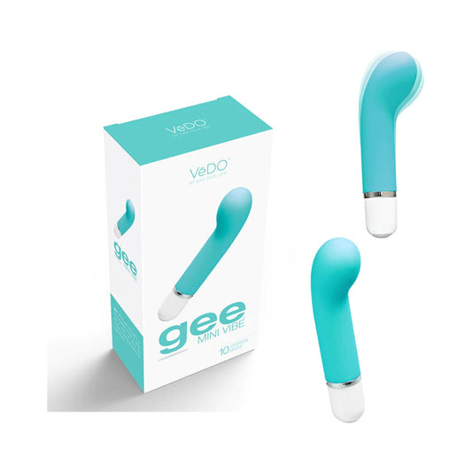VeDO Gee Mini Vibe Tease Me Turquoise - Red Garter