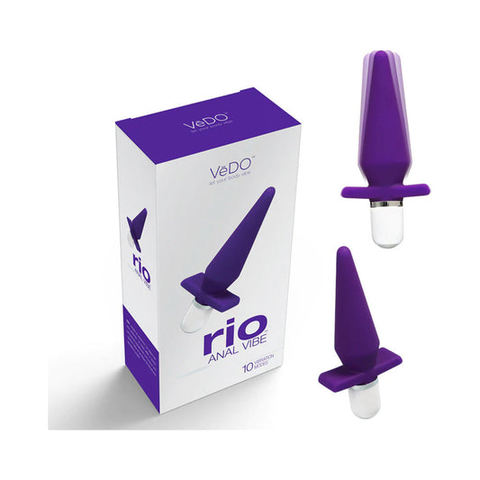 VeDO Rio Anal Vibe Into You Indigo - Red Garter