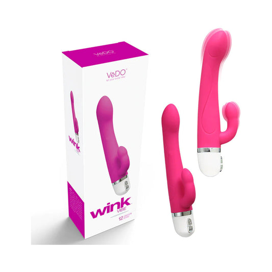 VeDO Wink Mini Vibe Hot In Bed Pink - Red Garter