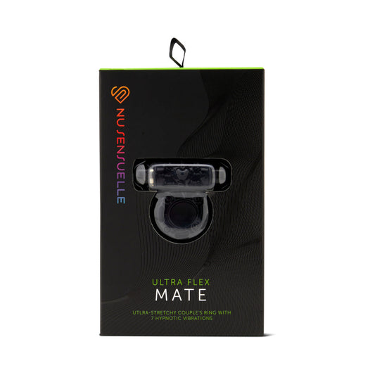 Nu Sensuelle Mate Ultra Flex Couple''s Ring Black - Red Garter