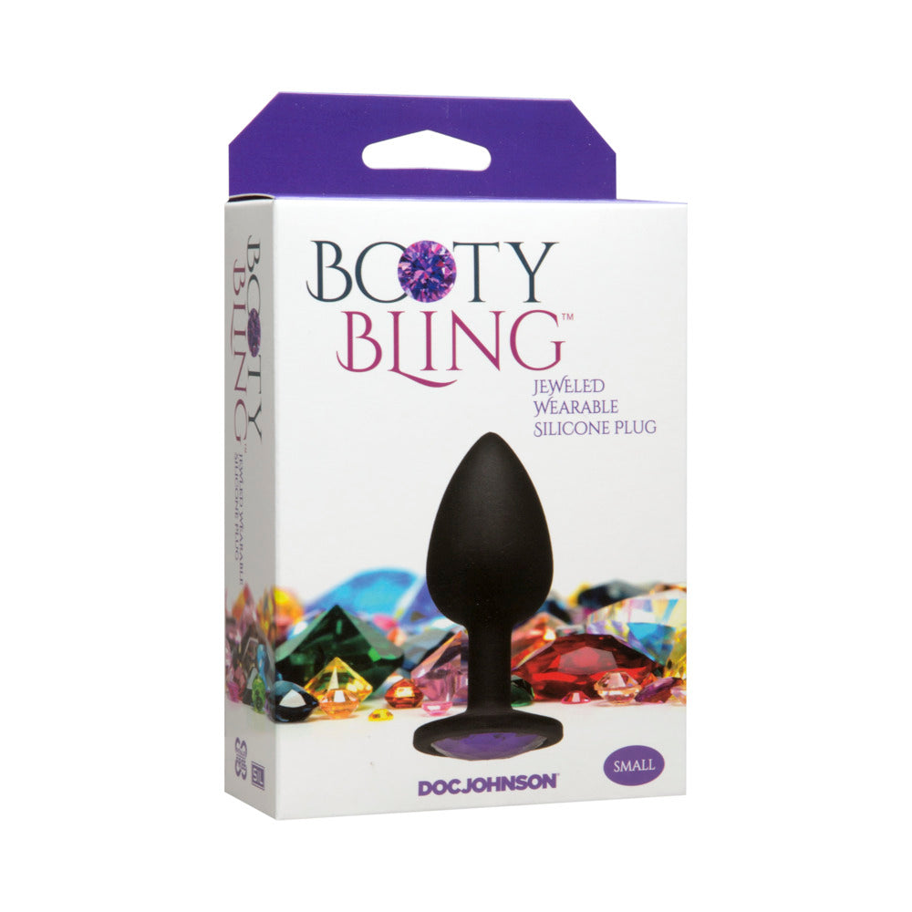 Booty Bling - Small Purple - Red Garter