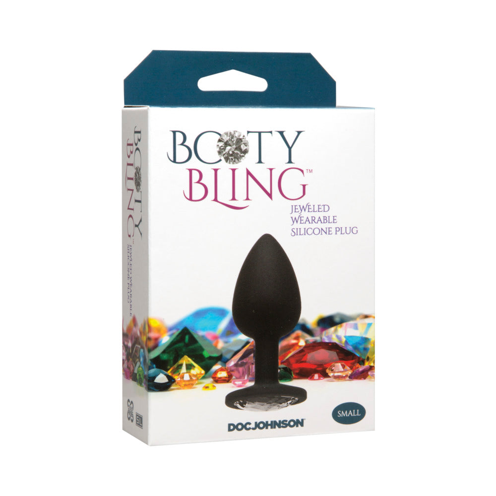 Booty Bling -Small Silver - Red Garter