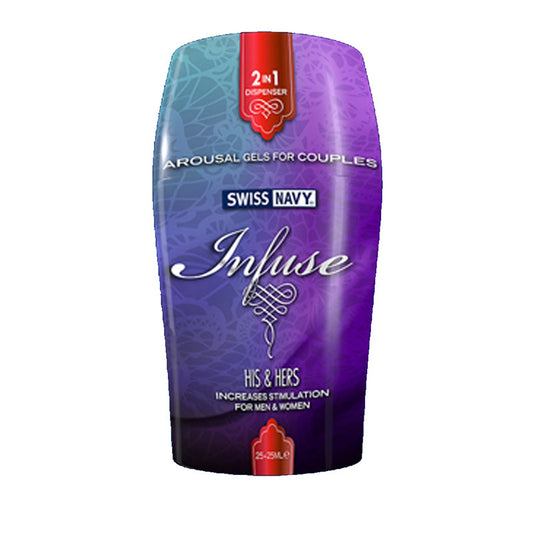 Swiss Navy Infuse 2-in-1 Arousal Gels for Couples - Red Garter
