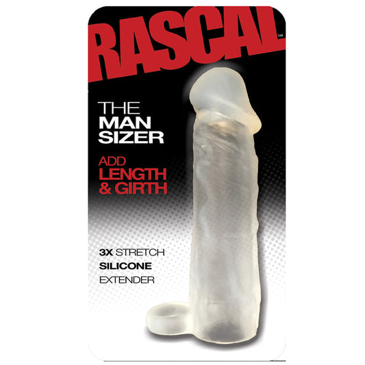 Rascal Meaty Cock Extender Clear - Red Garter