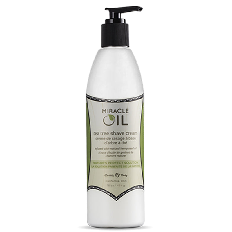 Earthly Body Miracle Oil Tea Tree Shave Cream 16oz - Red Garter