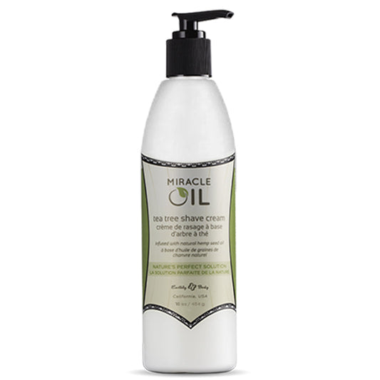 Earthly Body Miracle Oil Tea Tree Shave Cream 16oz - Red Garter