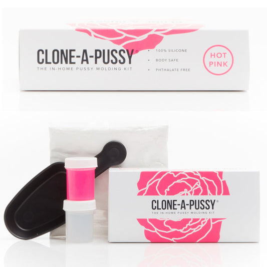 Clone-A-Pussy: Hot Pink - Red Garter