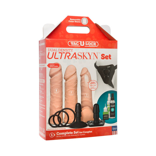 Vac-U-Lock Dual Density ULTRASKYN Set Vanilla - Red Garter