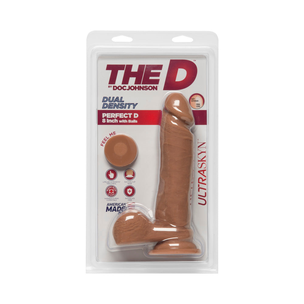 The D The Perfect D 8 Inch Caramel - Red Garter