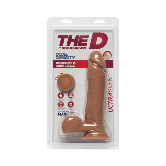 The D The Perfect D 8 Inch Caramel - Red Garter