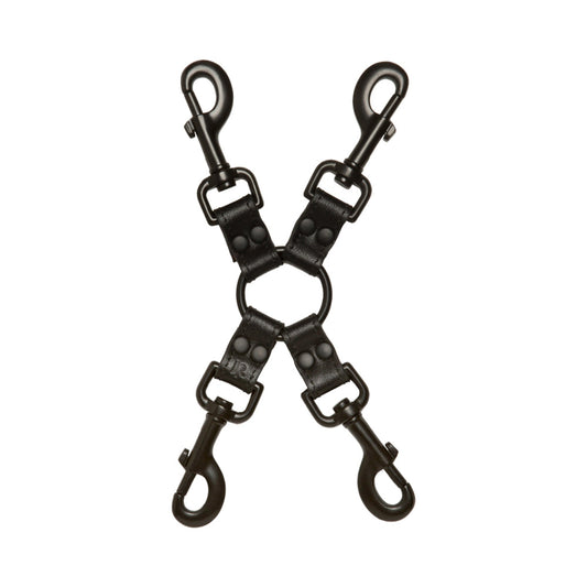 Kink Leather Submissive Accessories All Access Clips Black - Red Garter
