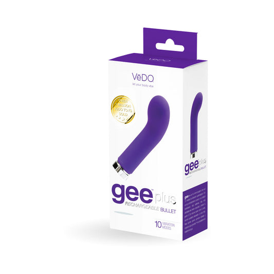 VeDO Geeplus Rechargeable Vibe - Into You Indigo - Red Garter