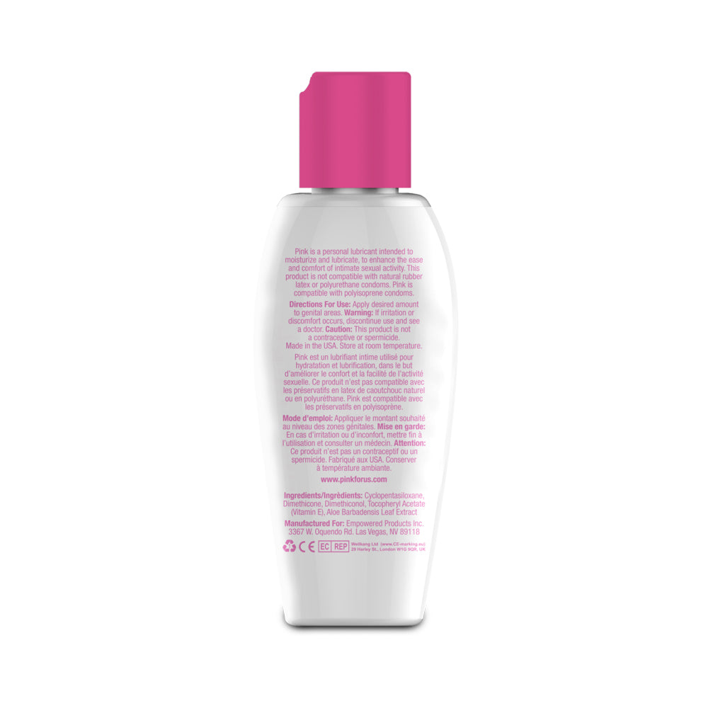 Pink Silicone Lubricant 2.8 oz. - Red Garter