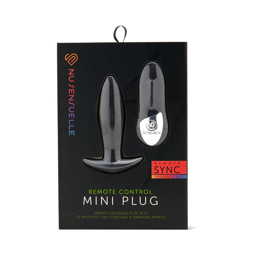 Nu Sensuelle Remote Control Mini Plug Black - Red Garter