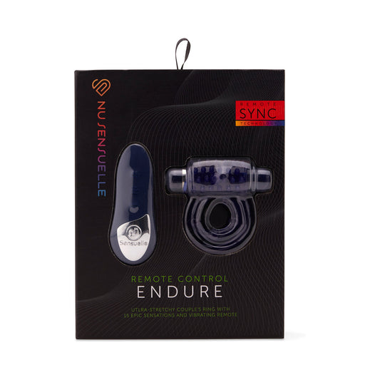 Nu Sensuelle Endure Remote Control Couple''s Ring Blue - Red Garter