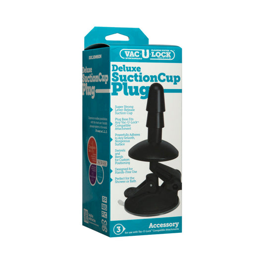 Vac-U-Lock Deluxe Suction Cup Plug Accessory - Red Garter