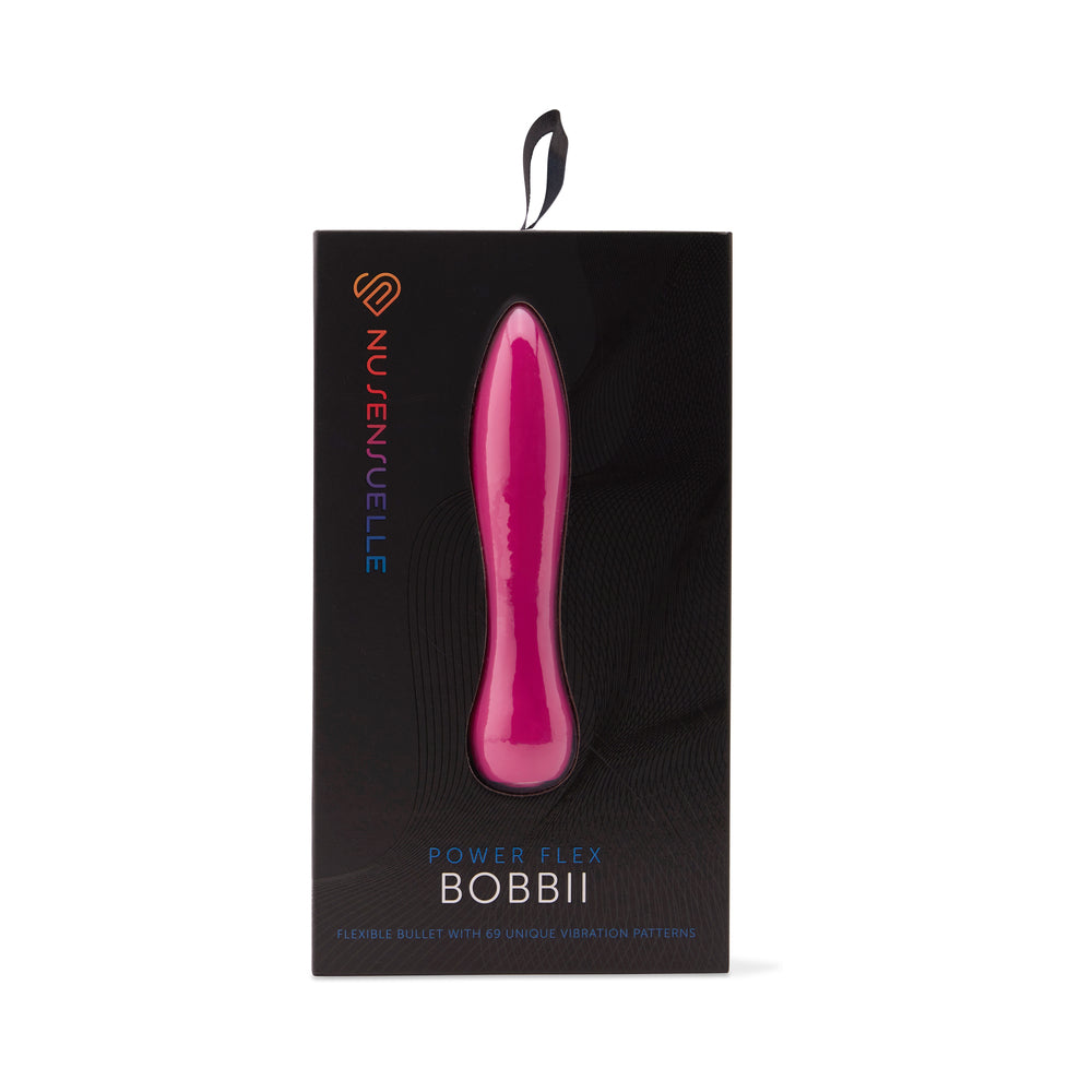 Nu Sensuelle Bobbii Power Flex Bullet Magenta - Red Garter